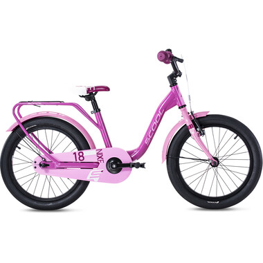 S'COOL NIXE Alu 1 Speed 18" Kids Bike Pink 0